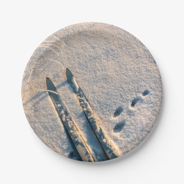 Prato De Papel Trilha do esqui (Frente)