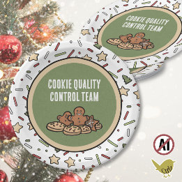 Prato De Papel Troca de Biscoitos de Natal