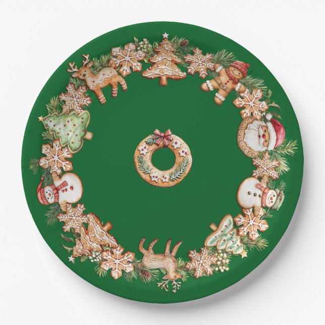 Prato De Papel Troca de cookies (Frente)