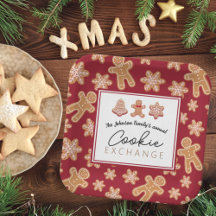 Troca de cookies de Natal de Plates Personalizados