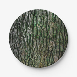 Prato De Papel Tronco de árvores (Latido de madeira)