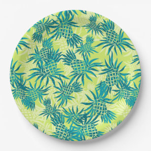Prato De Papel Tropical de Pineapple Camo Hawaiian