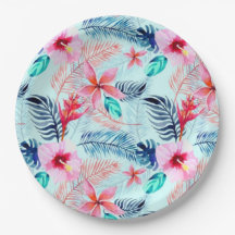 Tropical Paper Party Plates