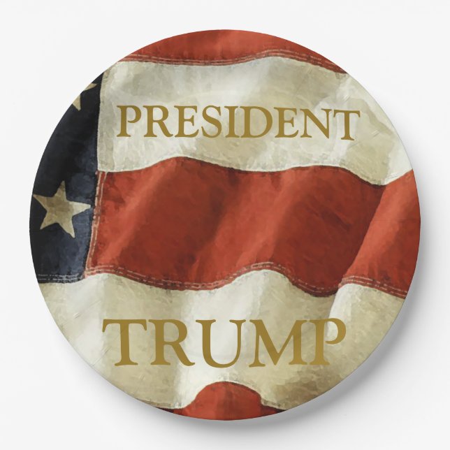 Prato De Papel Trump 2024 (Frente)
