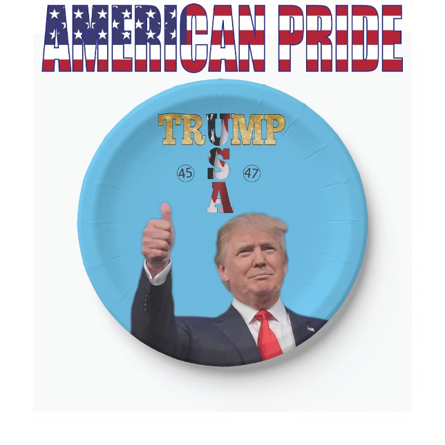 PRATO DE PAPEL TRUMP 2024 (Criador carregado)