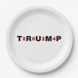 Prato De Papel Trump 2024 Red