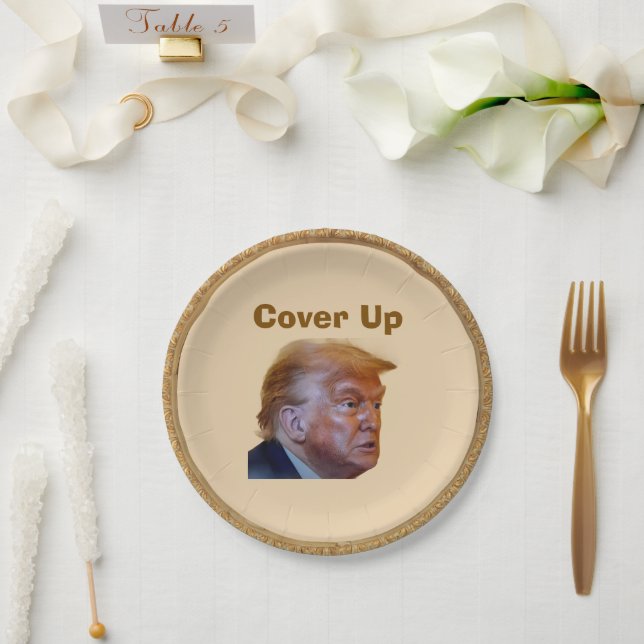 Prato De Papel Trump/Cover Up Paper Plate (Casamento)