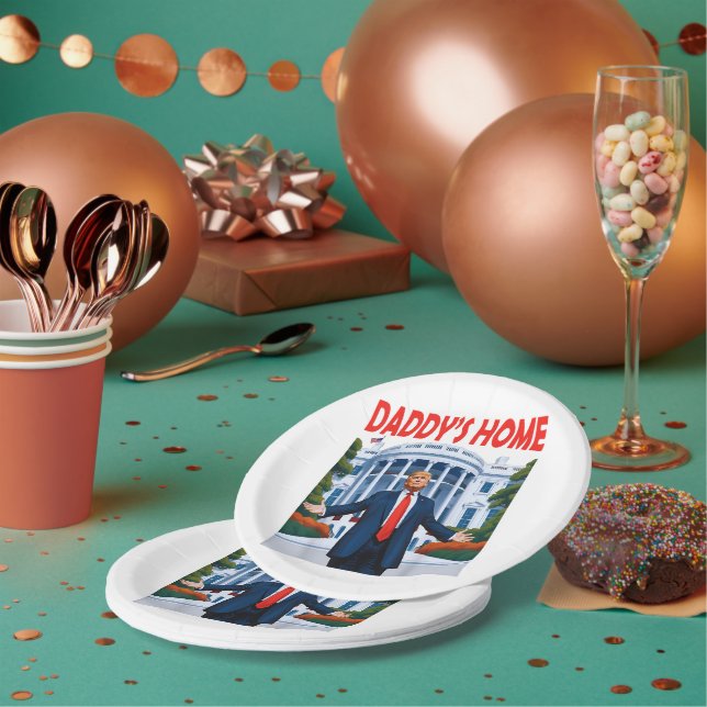 Prato De Papel Trump Daddys Home (Múltiplo)