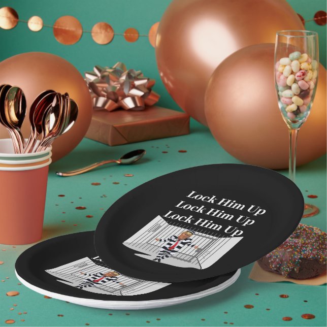 Prato De Papel Trump Paper Plate-Up (Múltiplo)