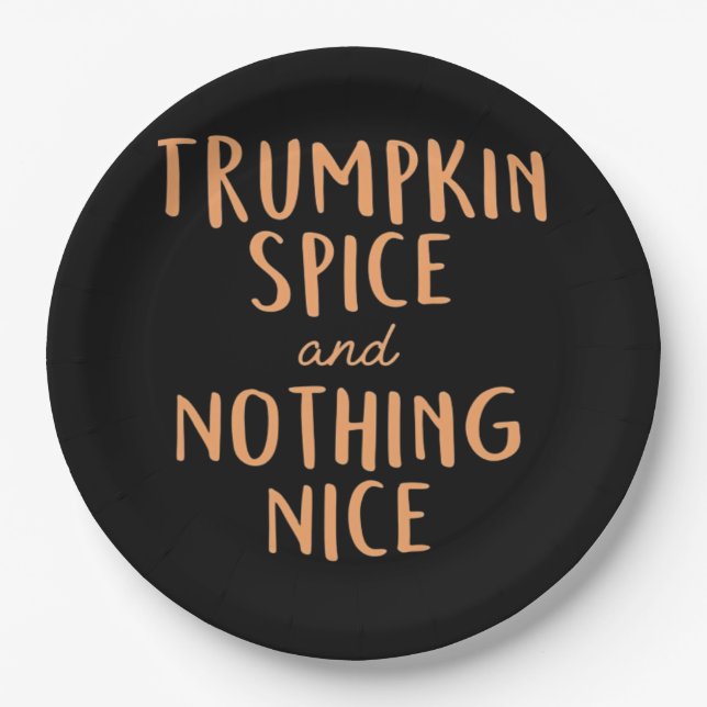 Prato De Papel Trumpkin Spice Nice (Frente)
