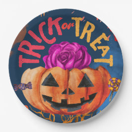 Prato De Papel Truque ou tratamento maluco