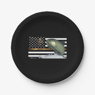 Prato De Papel Truta: Linha fina bandeira