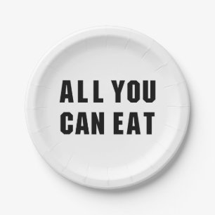 PRATO DE PAPEL TUDO QUE VOCÊ PODE COMER