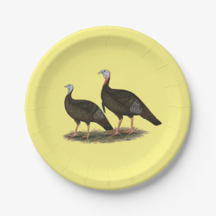 Prato De Papel Turkeys East Wild Pair