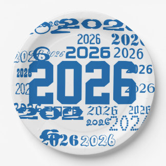 Prato De Papel Turma De 2026 Padrão De Graduado Ano De Graduação