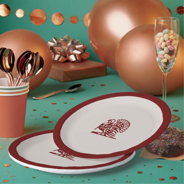 Prato De Papel Turquia de Ação de Graças (Múltiplo)