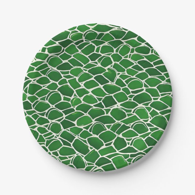 Prato De Papel Turtle Shell Pattern (Frente)