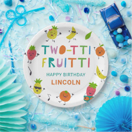Prato De Papel Tutti Fruitti Aniversário Frutas Personalizadas