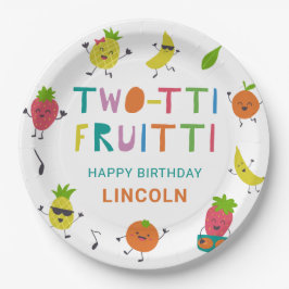 Prato De Papel Tutti Fruitti Aniversário Frutas Personalizadas