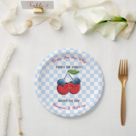 Prato De Papel Twin Boys Baseball Ball Caps Baby Shower