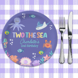 Prato De Papel TWO the SEA Party – 2nd Birthday Ocean Theme