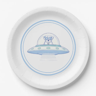 Prato De Papel UFO PETS - Baby Shower -