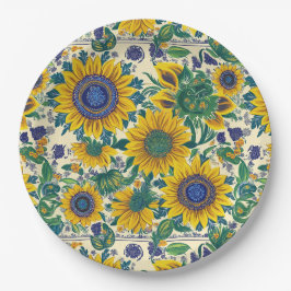 Prato De Papel Ukrainian folk art pattern