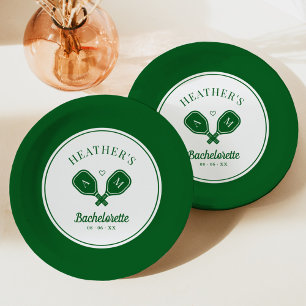 Prato De Papel Última Bachelorette de Pickleball Swing