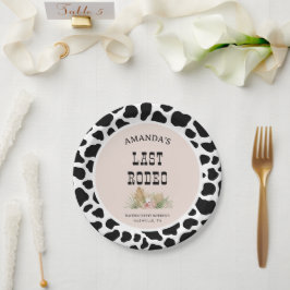 Prato De Papel Última Festa de Fim de Semana da Bachelorette Cowg