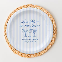 Prato De Papel Último brinde na costa Elegante Arcos Desenhados