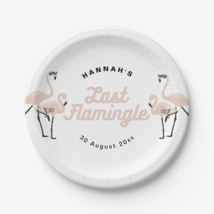 Prato De Papel Último Chá de panela Flamingo Cor-de-Rosa