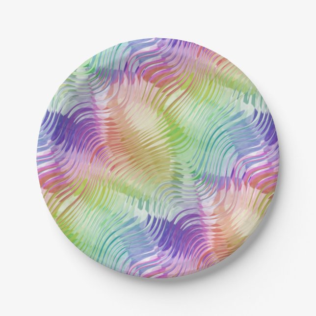 Prato De Papel ultradeluxo de onda de chuva: (Frente)