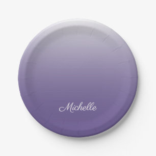 Prato De Papel Ultravioleta personalizado do ombre do inclinaçã