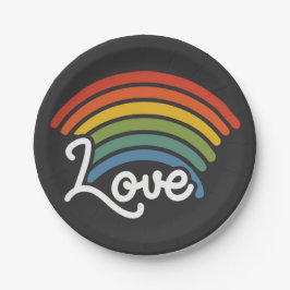 Prato De Papel Um arco-íris do amor