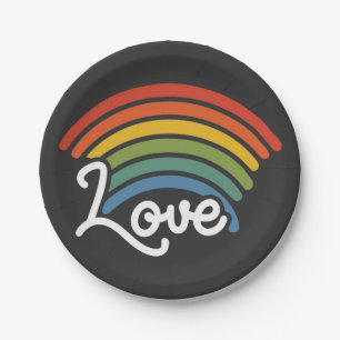 Prato De Papel Um arco-íris do amor