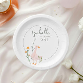 Prato De Papel Um Bobo Goose Fest Birthday Minimalismo С Lassis