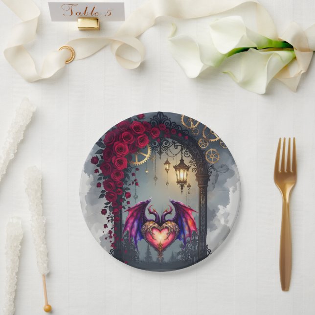 Prato De Papel Um Convite ao Luar – O Amor Gira as Engrenagens do (Casamento)