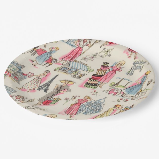 Prato De Papel Um dia em Paris (Inclinado)