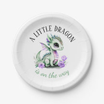 Um Dragão Está A Caminho Do Chá de fraldas