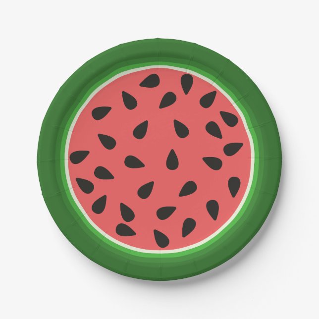PRATO DE PAPEL UM EM UM MELON WATERMELON (Frente)