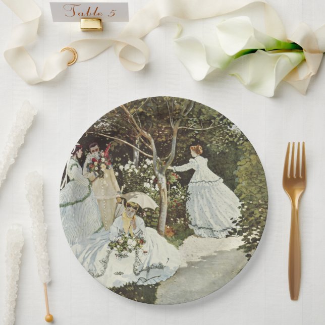 Prato De Papel Um moinho de vento em Zaandam Claude Monet (Casamento)