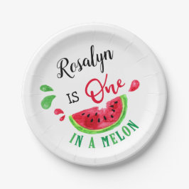 Prato De Papel Um no melão