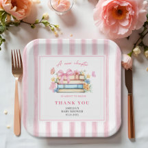 Um Novo Capítulo Começa Chá de Bebê rosa Vintage