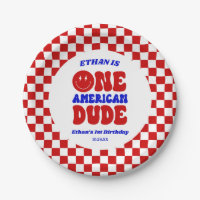 Um Partido Americano do Dude 4 de julho de primeir