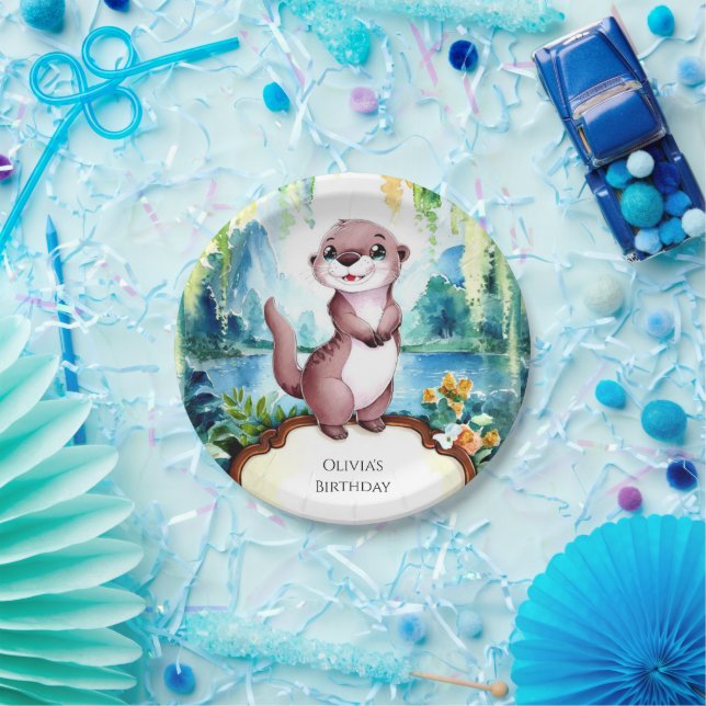 Prato De Papel Um pequeno aniversário alegre (Festa)