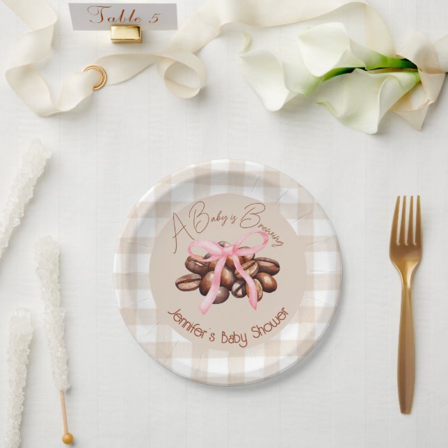 Prato De Papel Um Pequeno Bean está se preparando (Casamento)