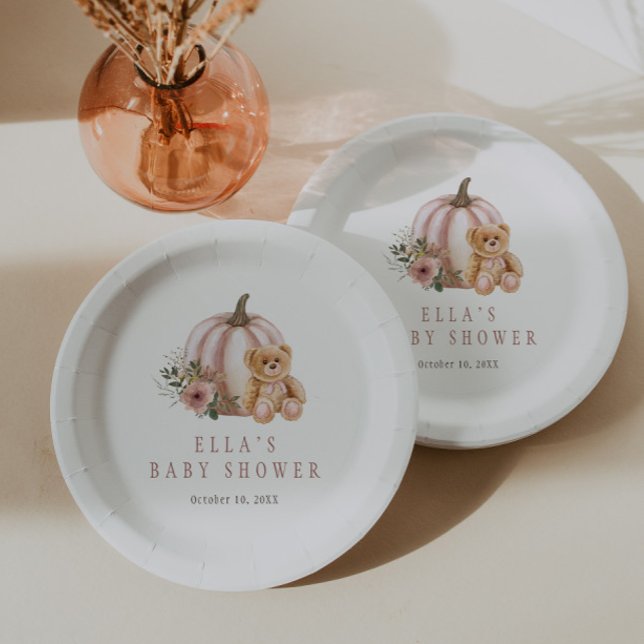 Prato De Papel Um Pequeno Urso De Pumpkin (Criador carregado)