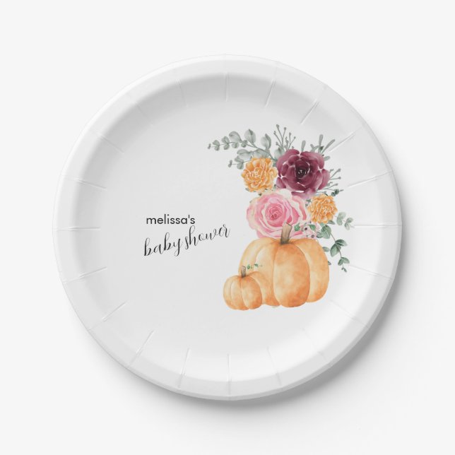 Prato De Papel Um pouco de abóbora está no caminho da sobremesa d (Frente)