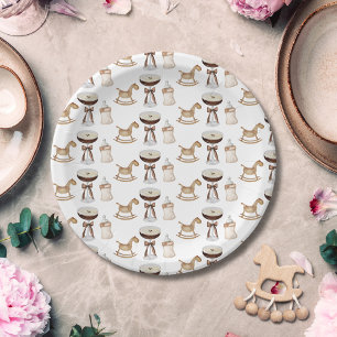 Prato De Papel Um Tini a Caminho Baby Shower de Martini Espresso