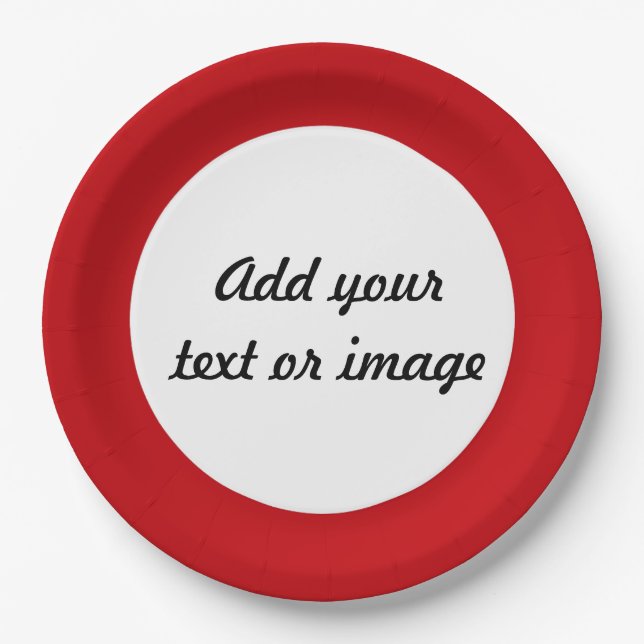 Prato De Papel Uma boa maneira de criar um produto pessoal. (Frente)